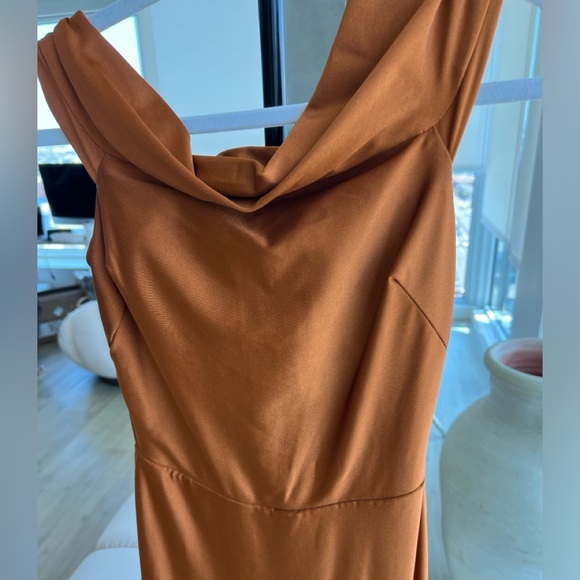 Copper Brown Maxi Gown - Picture 2 of 4